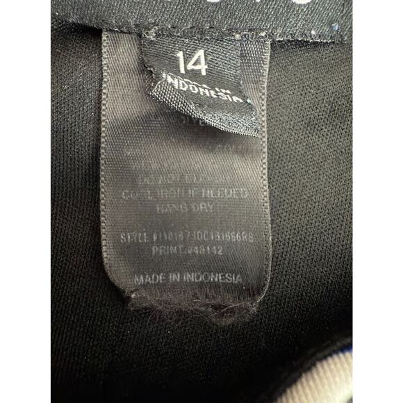 En Focus Studio Size S Striped S Cap Sleeve Sheath Knee Length Dress Blue - Picture 8 of 9